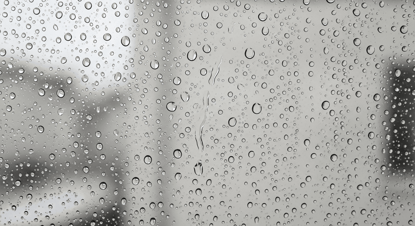 Condensation sur une fenêtre intérieure en hiver, signe d'excès d'humidité dans le logement